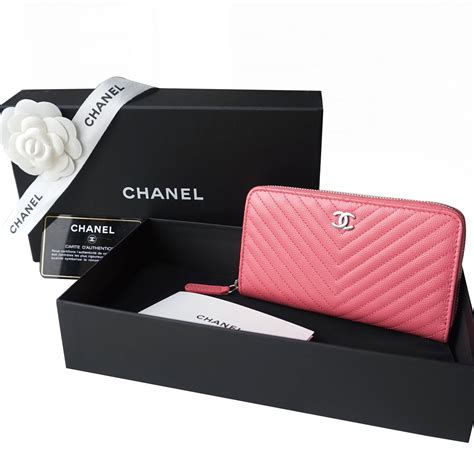 pink chanel wallet|chanel wallet original price.